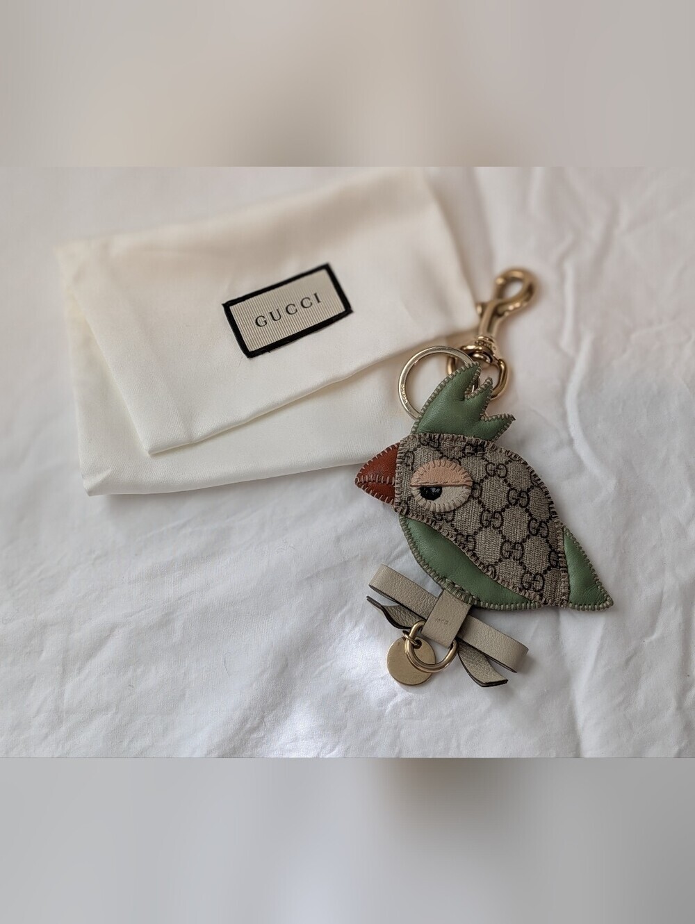 GUCCI Micro GG Papagallo Parrot Charm - Picture 8 of 10